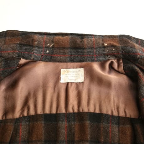60s Towncraft Wool Plaid Loop Shirt