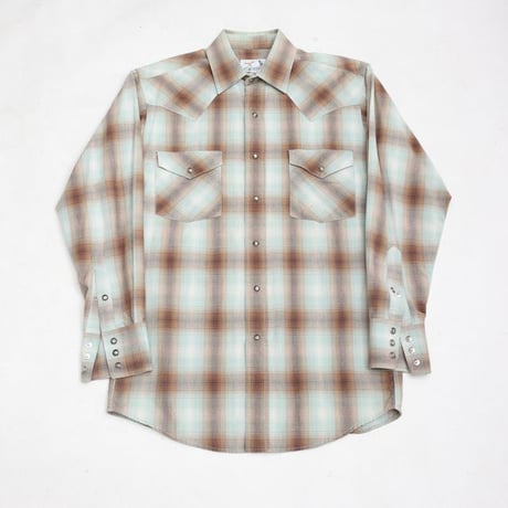 Ombre Plaid Western Shirt