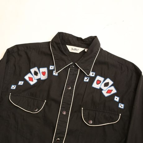 Da Vinci Black Western Shirt