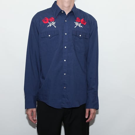 Vintage Embroidery Western L/S Shirt