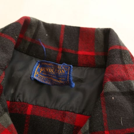 50s Pendleton Wool Plaid Loop Shirt