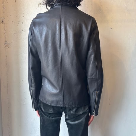 Double Zip Black Leather Jacket