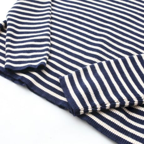 Border Cotton Kint Sweater