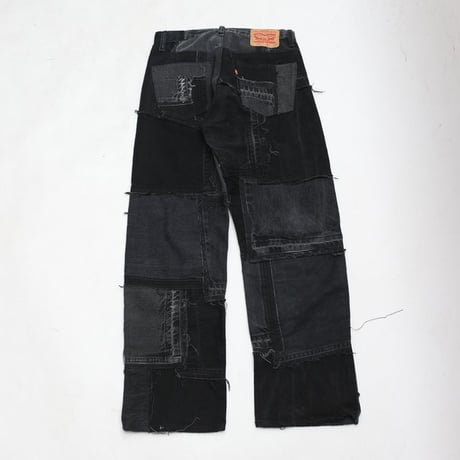 Levi's Patchwork Remake Black Denim Pants
