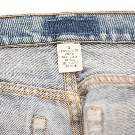 Embroidery Flared Denim Pants