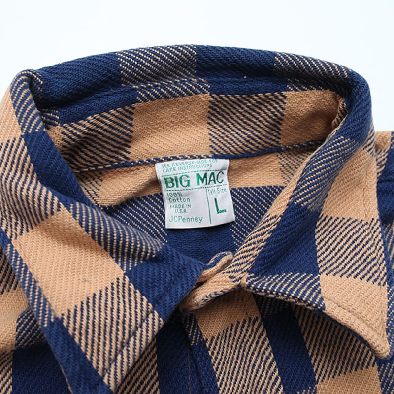 ビッグマック 刺繍タグ ネルシャツ Big Mac Flannel Shirt | Strato ビッグマック 刺繍タグ ネルシャツ Big Mac Flannel Shirt | Strato
