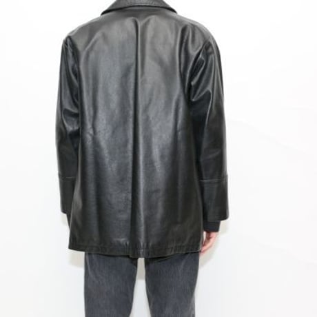 Black Leather Coat