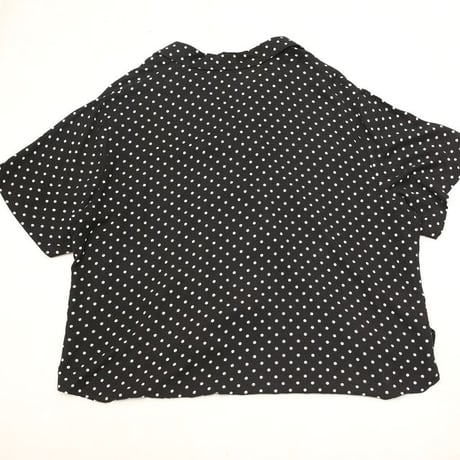 Dot Pattern Open Collar Rayon S/S Shirt