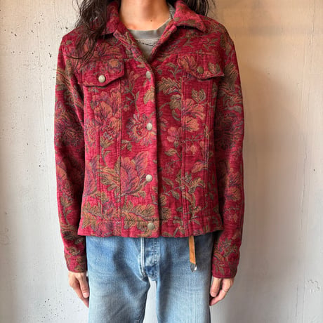 Coldwater Creek Gobelin Weave Track Jacket
