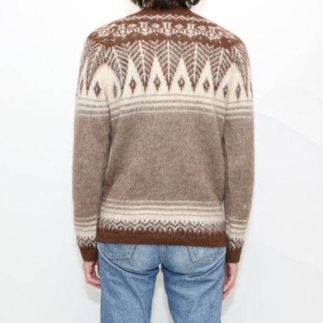 Nordic Pattern Alpaca Knit Sweater