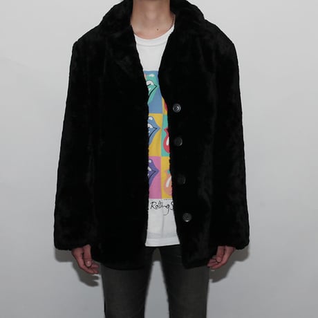 Black Fake Fur Jacket