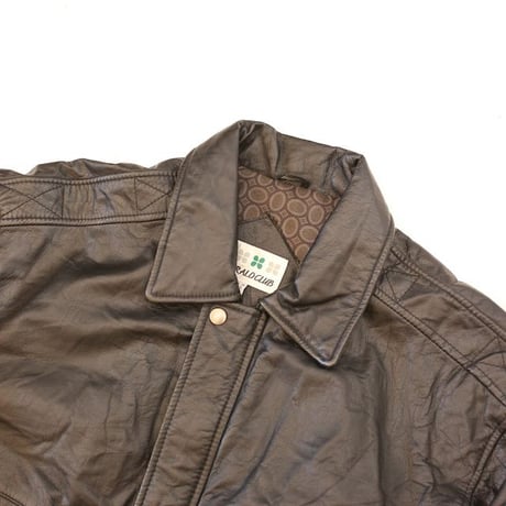 A-2 Type Black Leather Jacket