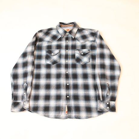 Western Ombre Checker Flannel Shirt  