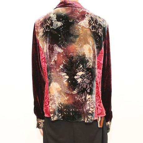 Velour × See-through  L/S Shirt