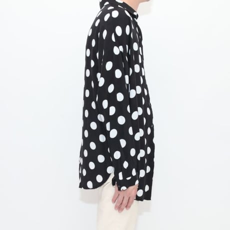 Rayon Dot Pattern L/S Shirt