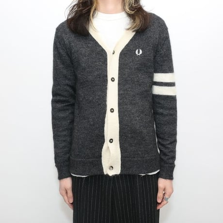 Fred Perry Mohair Blend Knit Cardigan