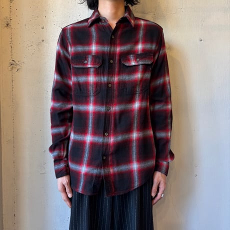 Ombre Plaid Cotton × Viscose Flannel Shirt