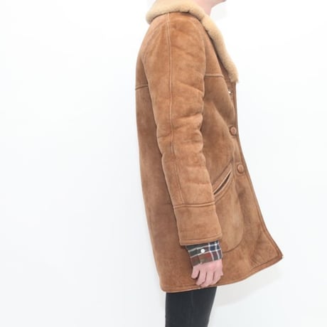 Vintage Mouton Coat Skinny Fit