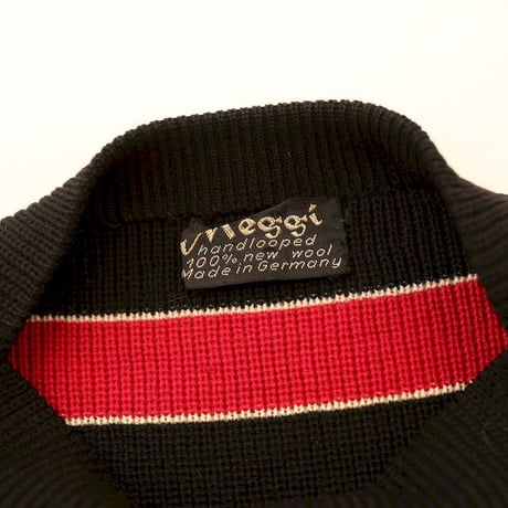 Red × Black Border Knit Sweater MADE IN GERMANY