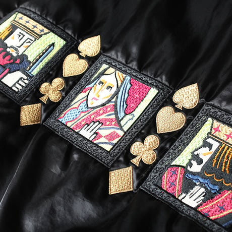 Black Satin Embroidery Jacket