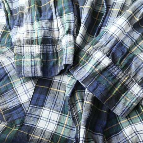 L L Bean Cotton Check Gown チェックガウン