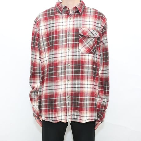 Ombre Check Flannel Shirt