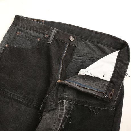 Levi's Patchwork Remake Black Denim Pants