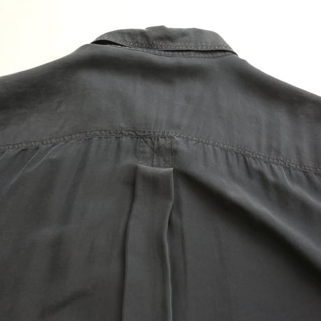 Black Silk Plane Shirt