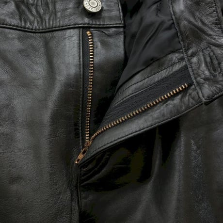 GAP Black Leather Flared Pants