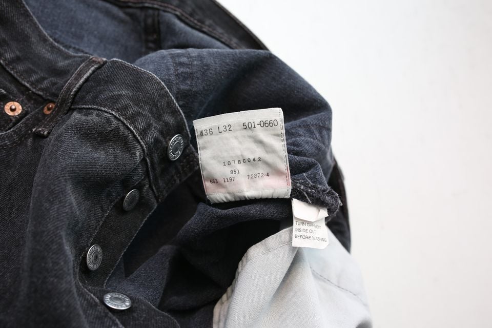 Levi's 501 Black Denim Pants MADE IN USA | Strato