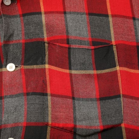 60's Rayon Plaid L/S Shirt