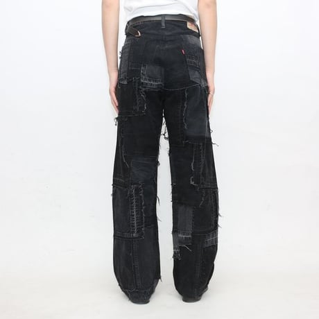 Levi's Patchwork Remake Black Denim Pants
