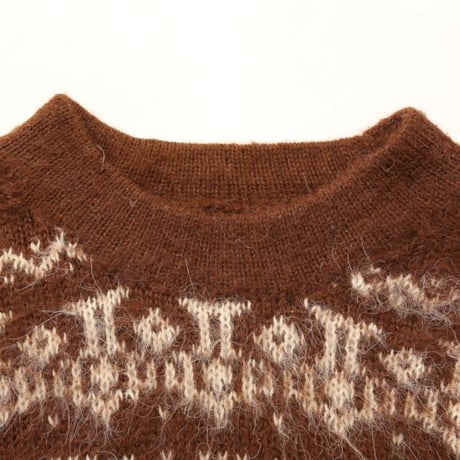 Nordic Pattern Alpaca Knit Sweater