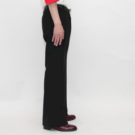 Black Flared Slacks Pants