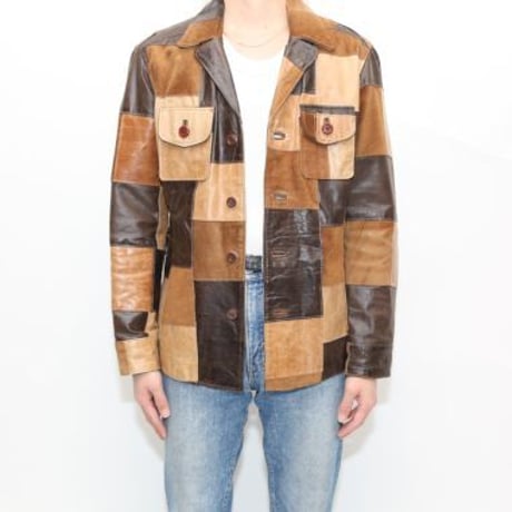 Patchwork Leather Jacket