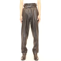 80's Black Leather Pants