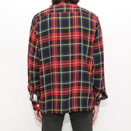 70's Rayon Plaid L/S Shirt