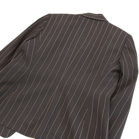 Black Stripe Single Breasted Set Up