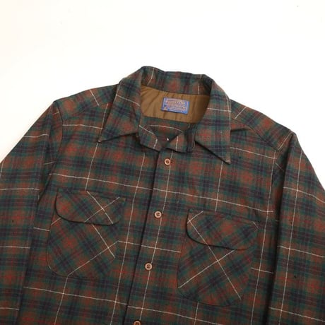 70s Pendleton Wool Plaid Loop Shirt