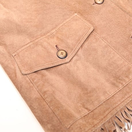 Vintage Fringe Suede Vest