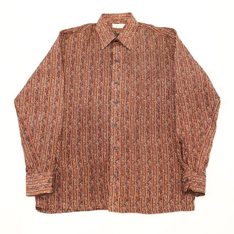 Paisley Pattern Silk L/S Shirt