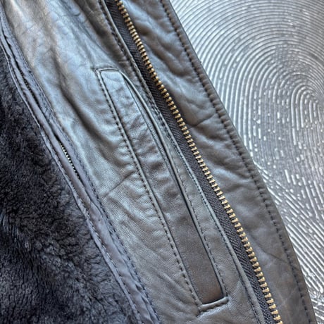 Black Lambskin Flight Jacket