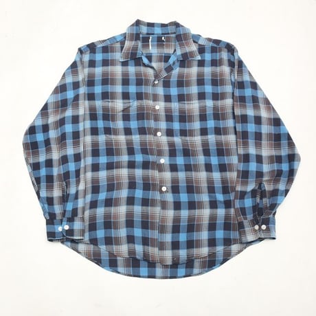 60s Open Collar Rayon Shirt