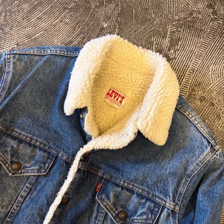 80-90s Levi's Denim Sherpa Trucker Jacket