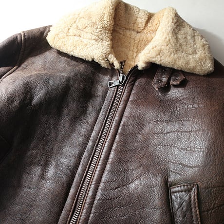 Vintage B-3 Mouton Leather Jacket