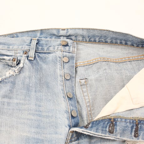Levi's 501 Red Line Damage Denim Pants