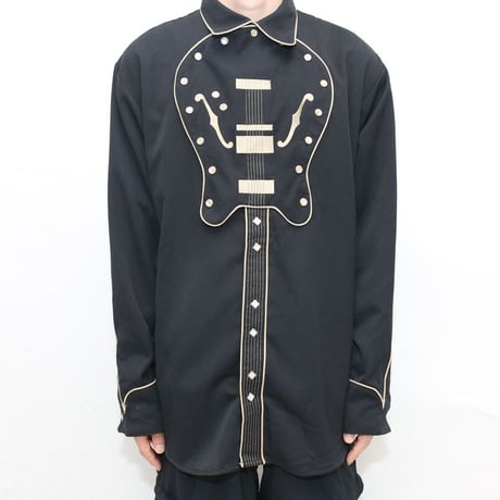 Vintage Guitar Design Western Shirt