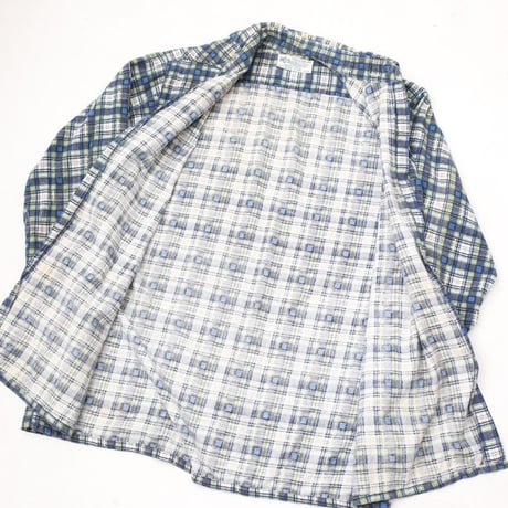 70's Print Flannel Plaid Shirt