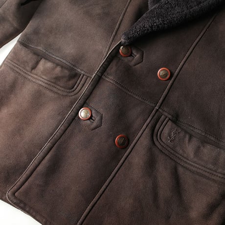 Vintage Yves Saint Laurent Mouton Coat