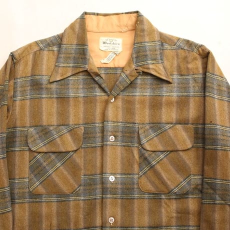 70s Wool Plaid Loop Shirt